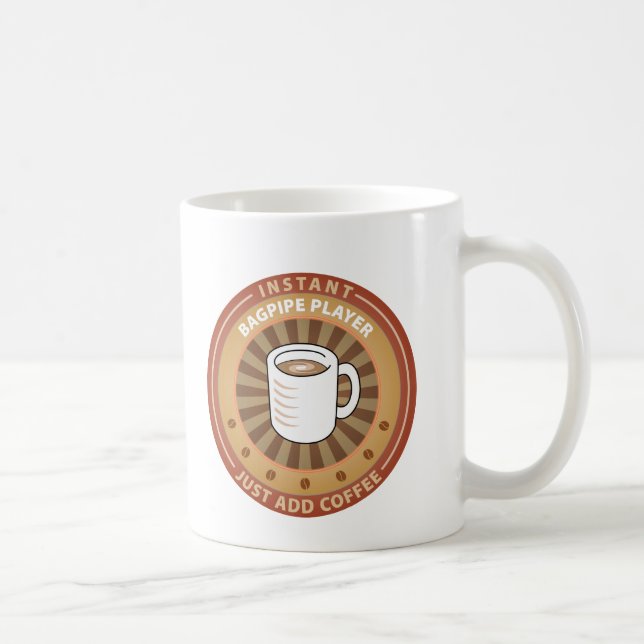 Sofortiger Dudelsack-Spieler Kaffeetasse (Rechts)