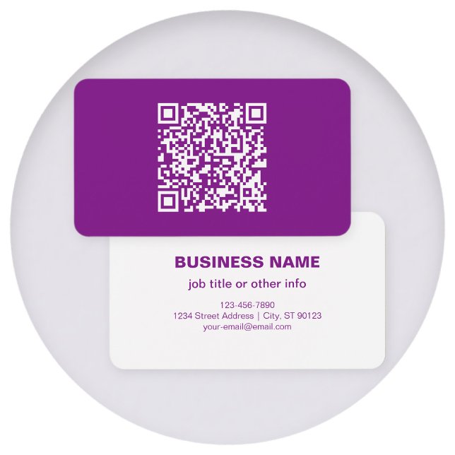 Sofortiger QR-Code mit Ihrer Website-URL | Lila (Von Creator hochgeladen)