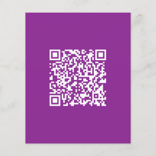 Sofortiger QR-Code mit Ihrer Website-URL   Lila Flyer