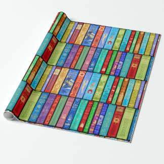 Sofortiges Bibliothek ~ Geschichten-Zeit ~Light Geschenkpapier
