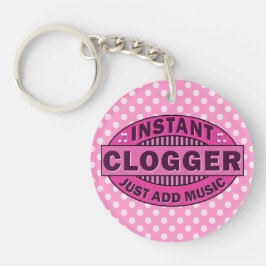Sofortiges Clogger addieren gerade Musik-Rosa Schlüsselanhänger
