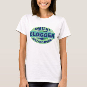 Sofortiges Clogger addieren gerade Musik T-Shirt