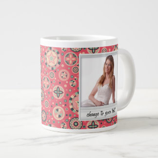 Sofortiges Foto - Bilderrahmen mit Muster Jumbo-Tasse