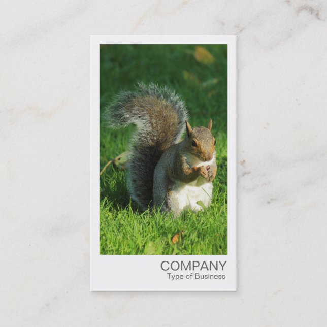 Sofortiges Foto - Graues Eichhörnchen Visitenkarte (Vorderseite)