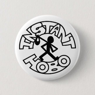 Sofortiges Hobo_Hobo Man_Logo_ Button