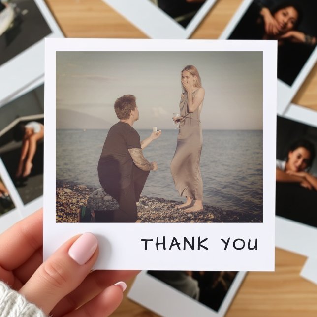 Sofortkamera Foto Retro Dankeskarte (Instant Camera Photo Retro Thank You Card
)