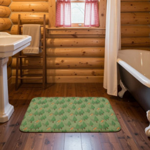 Soft & Absorbent Forest Themed Badematte