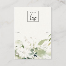 Soft Abstrakte Green Floral Necklass Logo-Anzeige