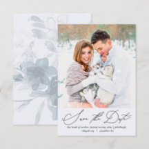 Soft and Airy Floral Blue Foto Wedding Sav