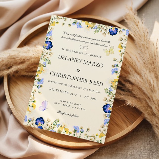 Soft And Colorful Floral Wedding Invitations (Créateur téléchargé)