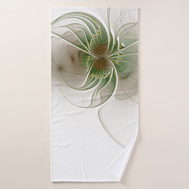 Soft and tenderderness Fraktal Fantasy Blume Badehandtuch (Badehandtuch)