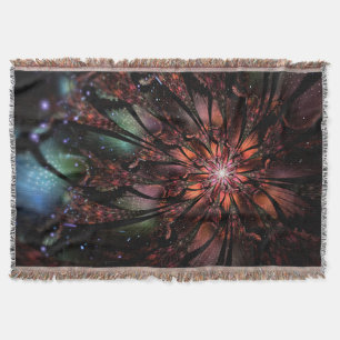 Soft and tenderderness Fraktal Fantasy Blume Decke