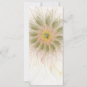 Soft and tenderderness Fraktal Fantasy Blume Feiertagskarte