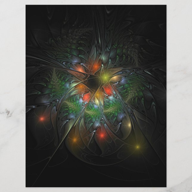 Soft and tenderderness Fraktal Fantasy Blume Flyer (Vorne)