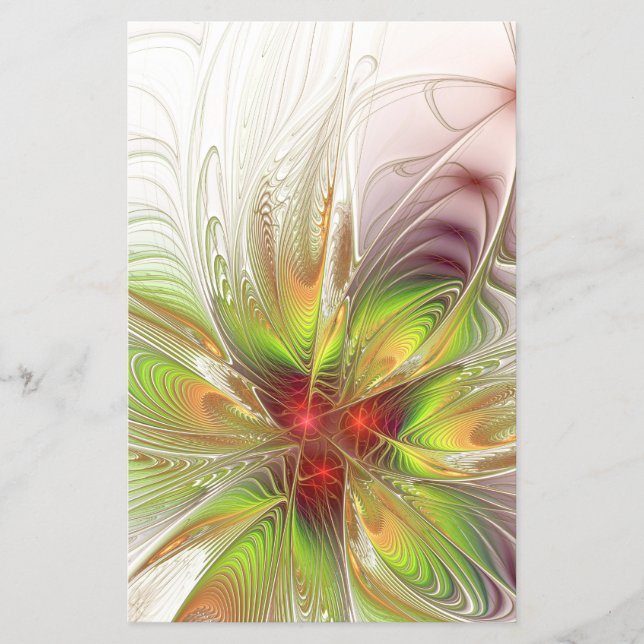 Soft and tenderderness Fraktal Fantasy Blume Flyer (Vorne)