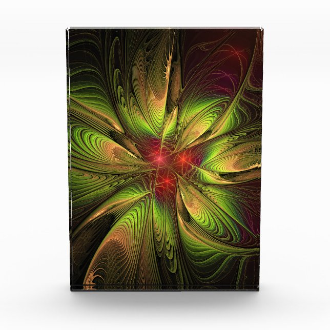 Soft and tenderderness Fraktal Fantasy Blume Fotoblock (Vorderseite)
