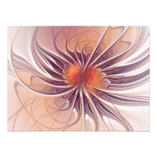 Soft and tenderderness Fraktal Fantasy Blume Fotodruck