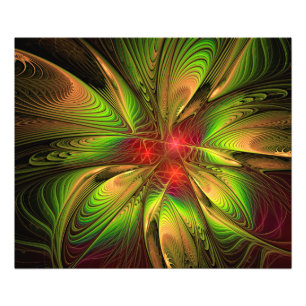 Soft and tenderderness Fraktal Fantasy Blume Fotodruck