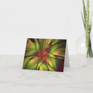 Soft and tenderderness Fraktal Fantasy Blume Karte