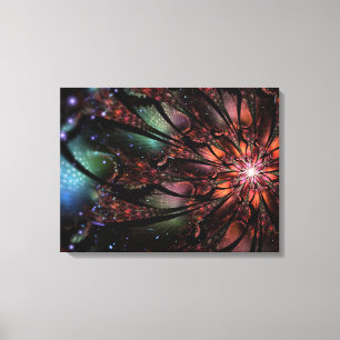 Soft and tenderderness Fraktal Fantasy Blume Leinwanddruck