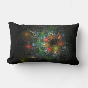 Soft and tenderderness Fraktal Fantasy Blume Lendenkissen