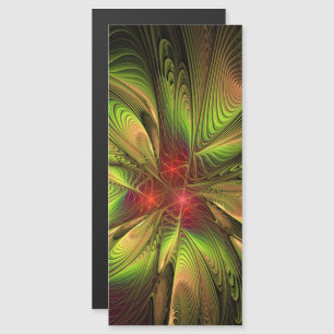 Soft and tenderderness Fraktal Fantasy Blume Magnetkarte