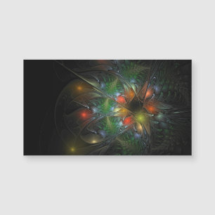 Soft and tenderderness Fraktal Fantasy Blume Magnetkarte