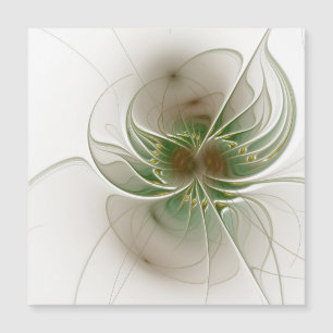 Soft and tenderderness Fraktal Fantasy Blume Magnetkarte