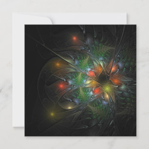 Soft and tenderderness Fraktal Fantasy Blume Mitteilungskarte