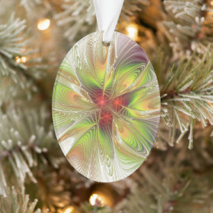 Soft and tenderderness Fraktal Fantasy Blume Ornament