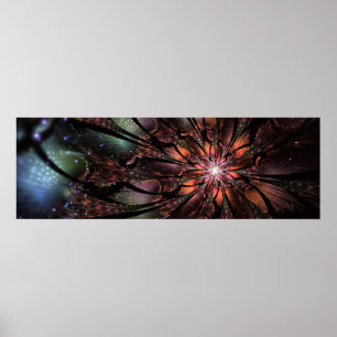 Soft and tenderderness Fraktal Fantasy Blume Poster