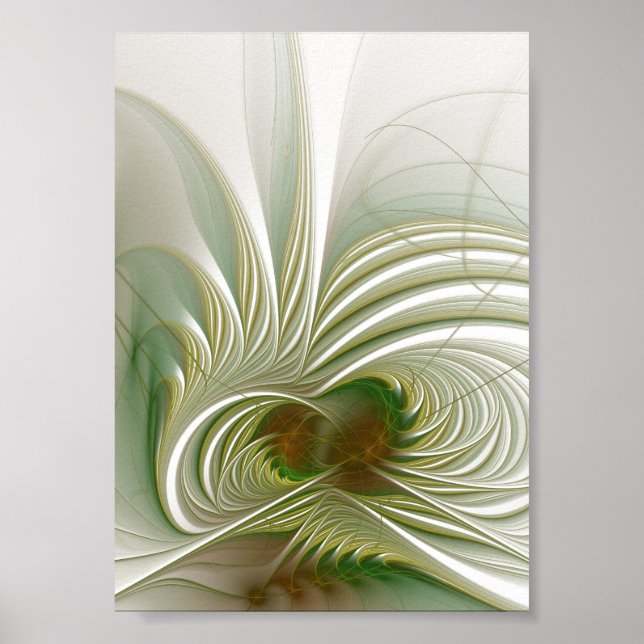 Soft and tenderderness Fraktal Fantasy Blume Poster (Vorne)