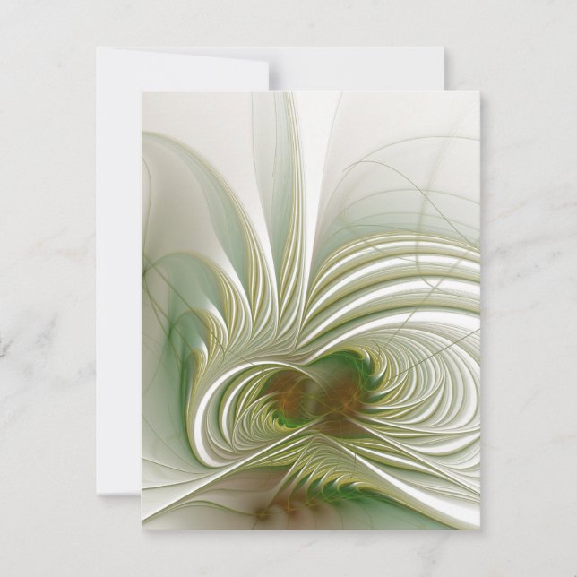 Soft and tenderderness Fraktal Fantasy Blume Save The Date (Vorderseite)