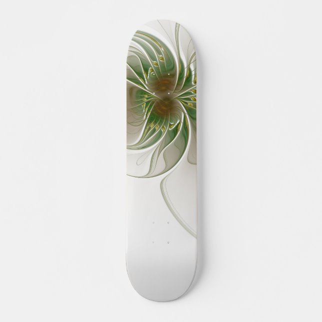 Soft and tenderderness Fraktal Fantasy Blume Skateboard (Vorne)