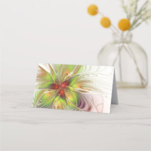 Soft and tenderderness Fraktal Fantasy Blume Terminkarte