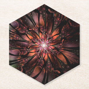 Soft and tenderderness Fraktal Fantasy Blume Untersetzer