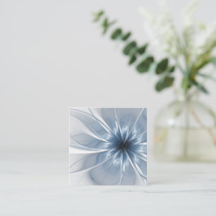 Soft and tenderness blue fractal fantasy flower cu mitteilungskarte