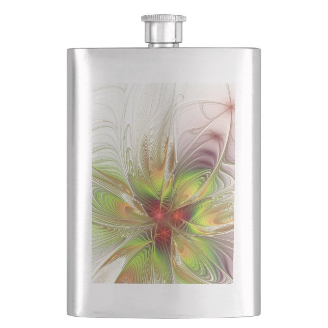 Soft and tenderness fractal fantasy flowers  flachmann (Vorderseite)