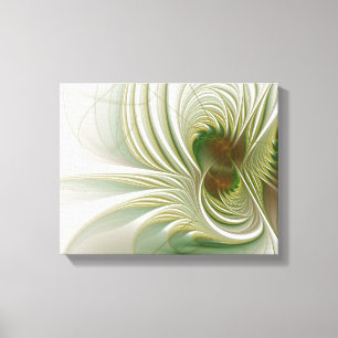 Soft and tenderness fractal fantasy flowers leinwanddruck