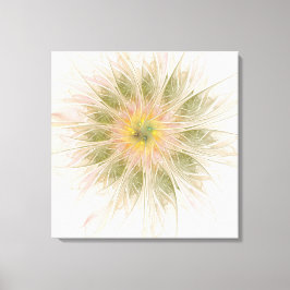 Soft and tenderness fractal fantasy flowers  metal leinwanddruck
