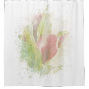 *~* Soft AR12 Künstlerisch Floral Calla Lily Cora Duschvorhang