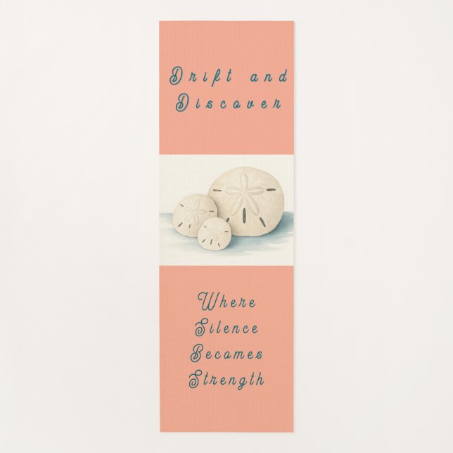 Soft as Tide Yoga Mat - Coastal Sand Dollar Yogamatte (Vorderseite)