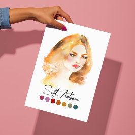 Soft Autumn Type Saisonfarbanalyse Art Poster