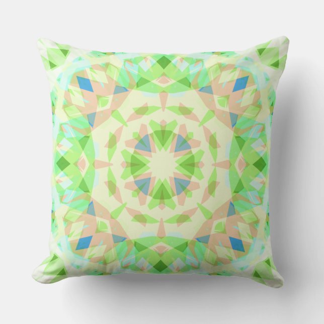 Soft Baby Green Blue Magic Star Summer Kinderzimme Kissen (Vorderseite)