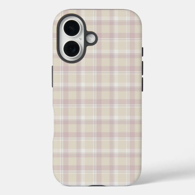 Soft beige Plaid iPhone 7, Tough title_seo2 (Rückseite)