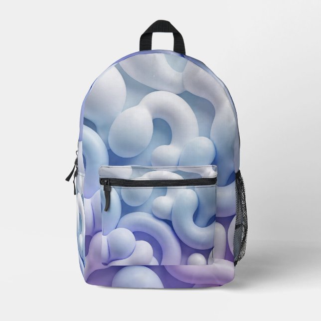Soft Bio Forms Backpack Bedruckter Rucksack (Vorderseite)