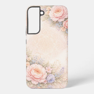 Soft Bloom: Pastel Floral Designer Handyhülle Samsung Galaxy Hülle
