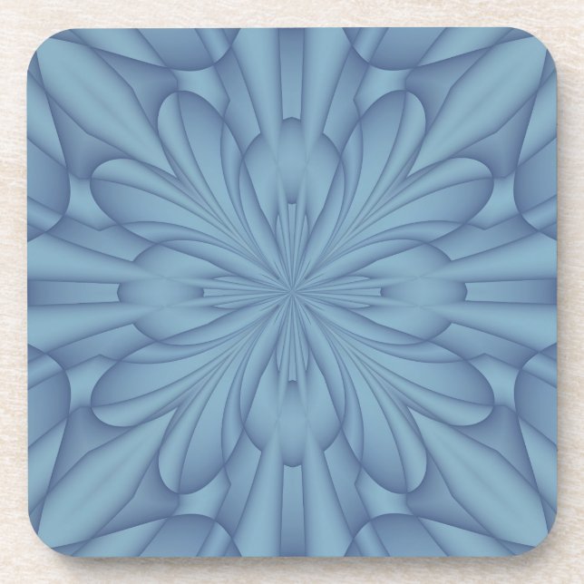 Soft Blue Christmas Stars #2 Untersetzer (Vorderseite)