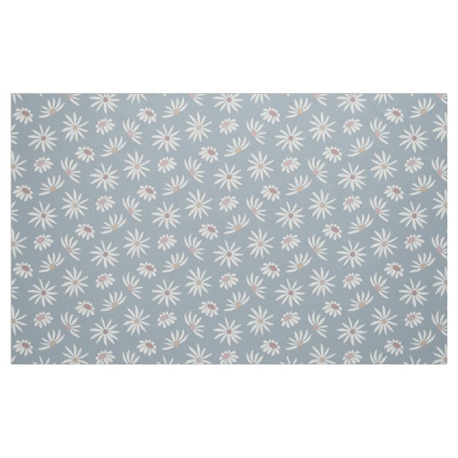 Soft Blue Daisies | Hütte Core Stoff (Fat Quarter (45,7 x 55,9 cm))