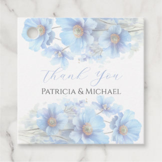 Soft Blue Himalayan Poppy Flower Garden Wedding  Geschenkanhänger